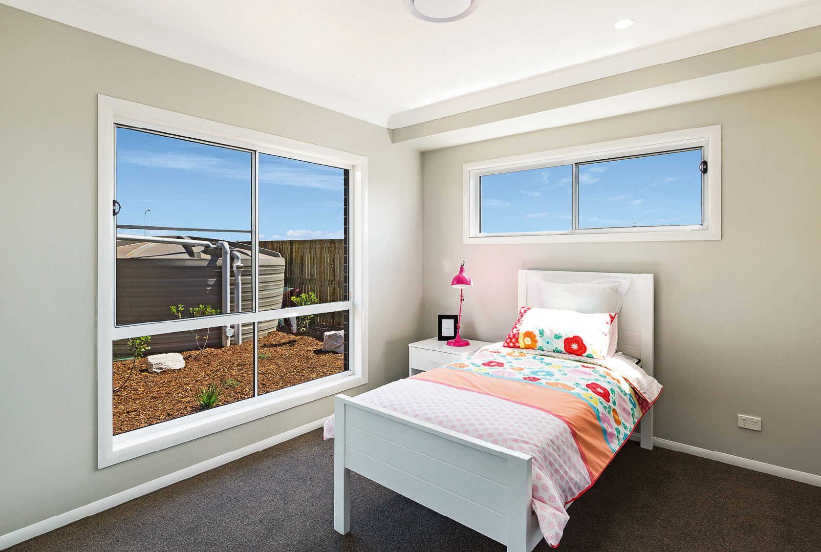 Sliding Windows in a bedroom