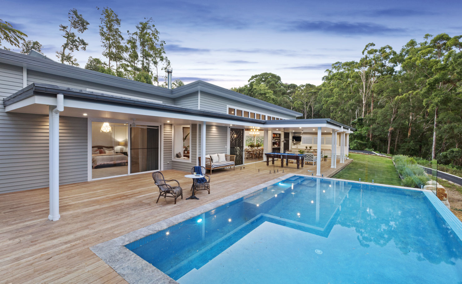 Aluminium Windows and Doors on a large deck