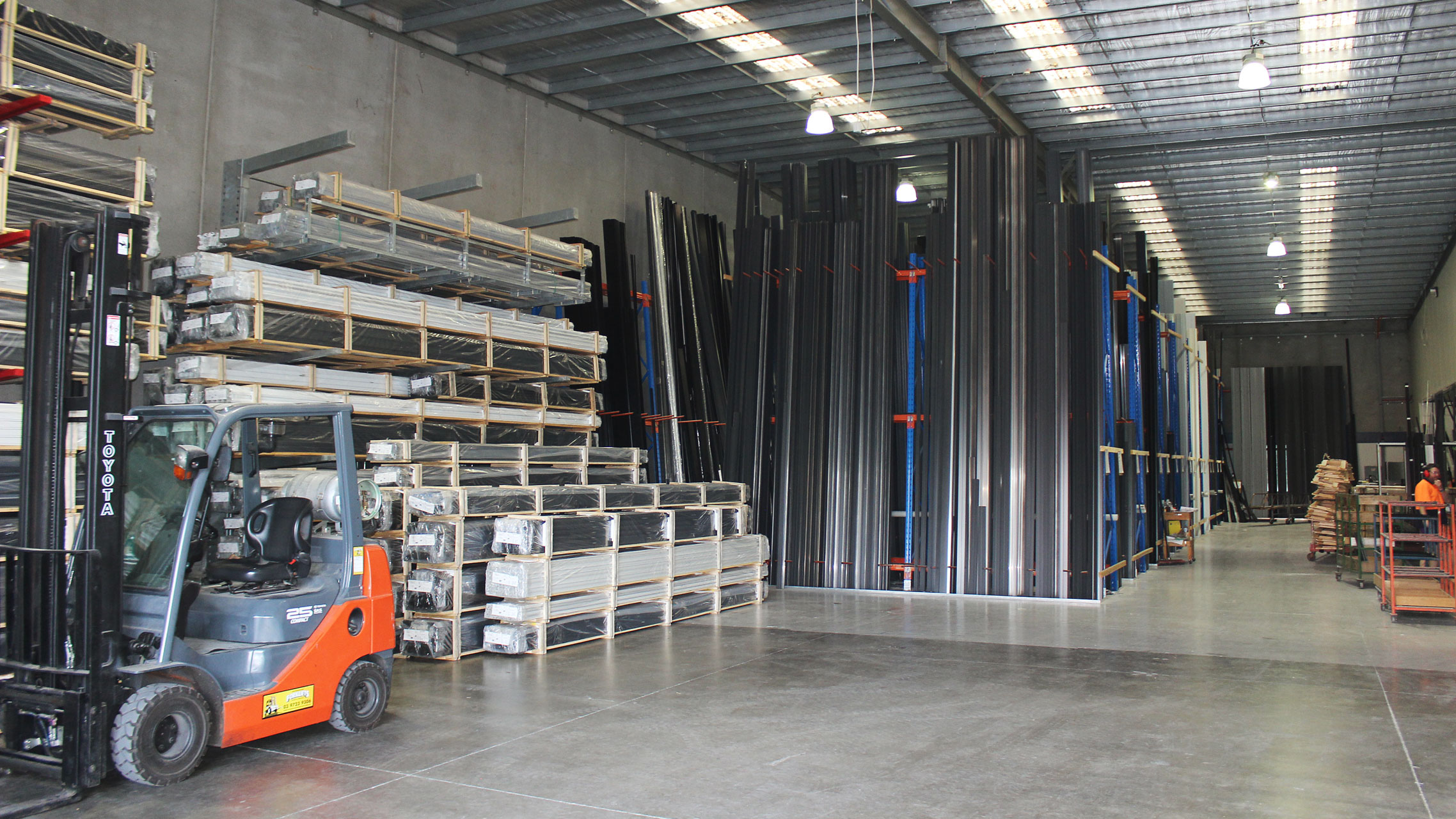 MCG Windows and Doors metal storage