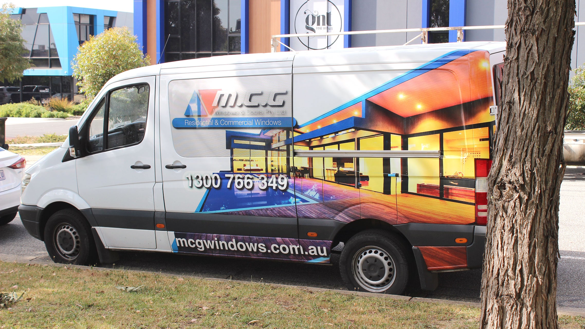 MCG Windows and Doors service van