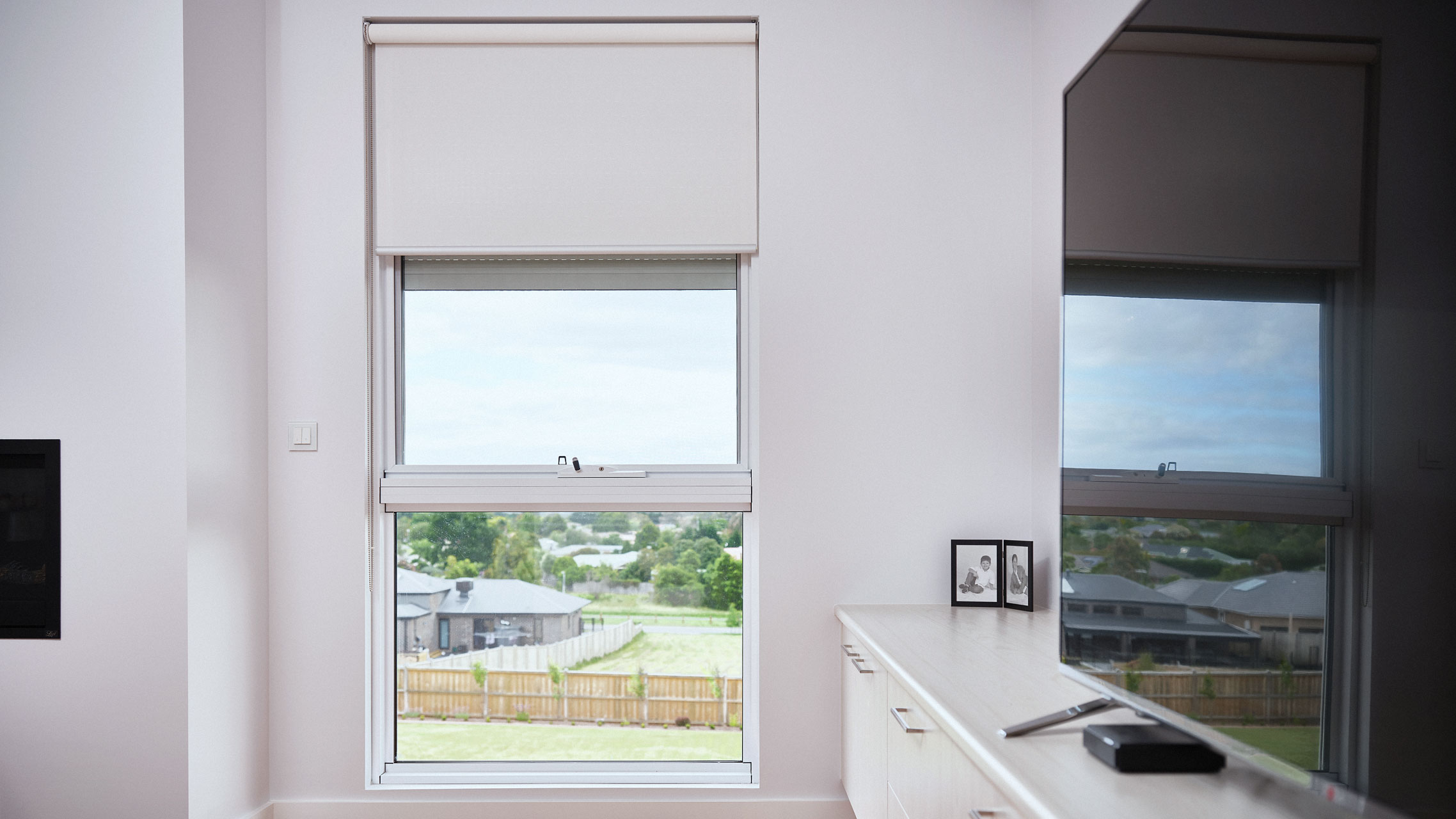 White Awning Window with low lite