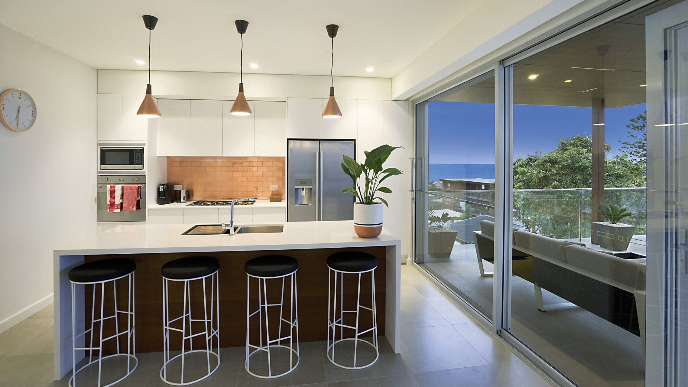 Aluminium Sliding Door in the kitchen