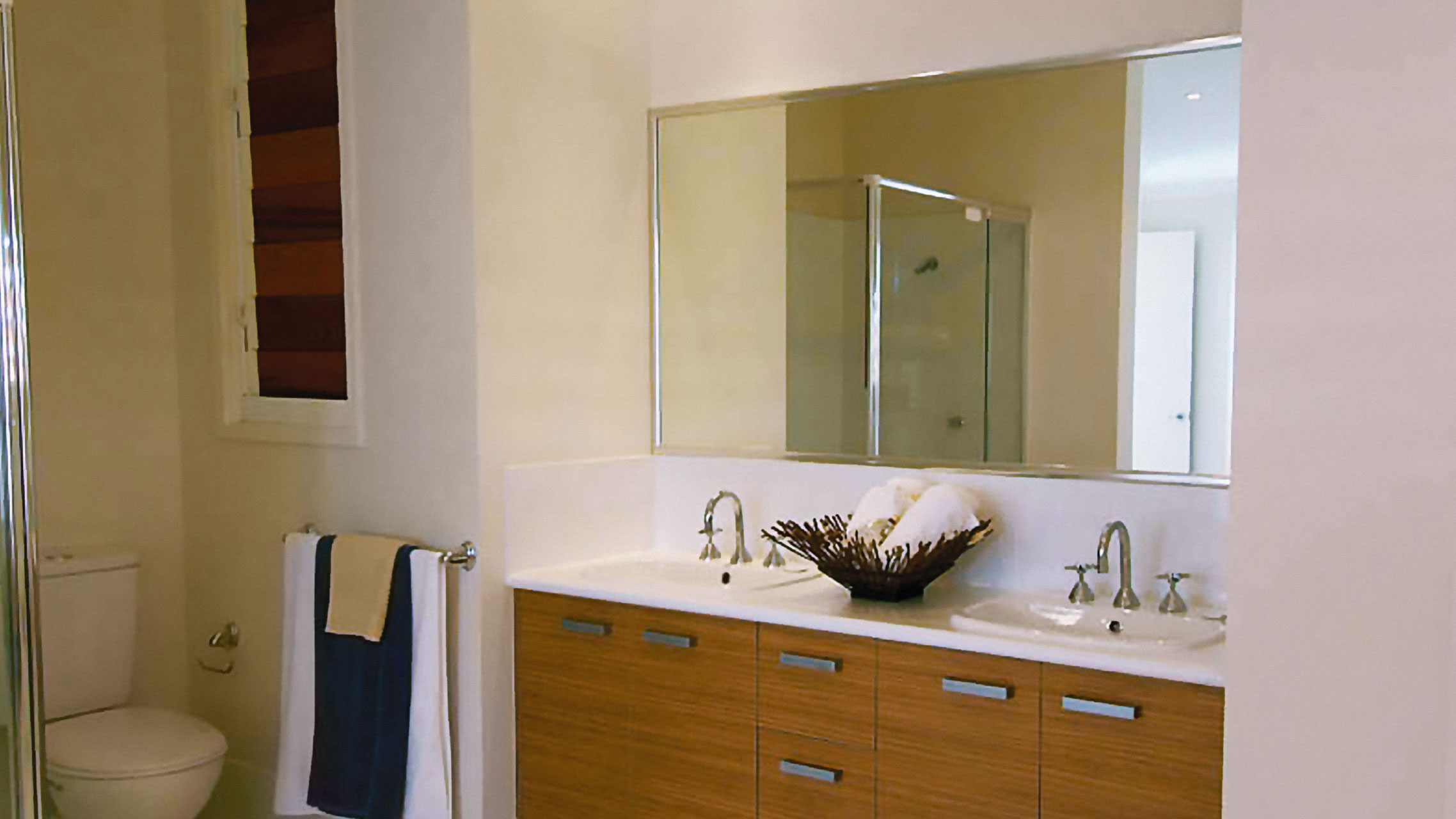 Bathroom Mirror with Polished Silver frame