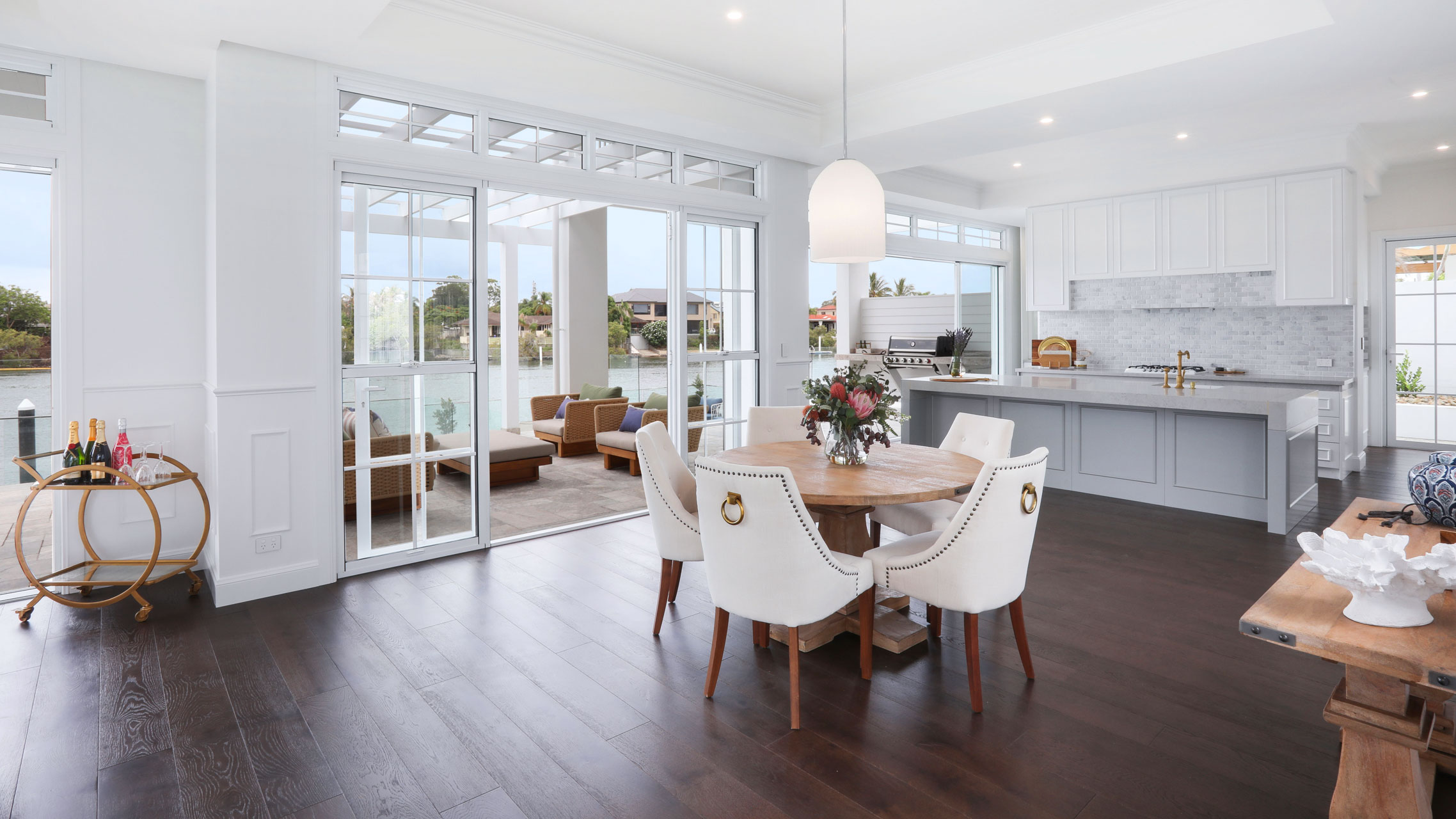 Double French Door with colonial bars