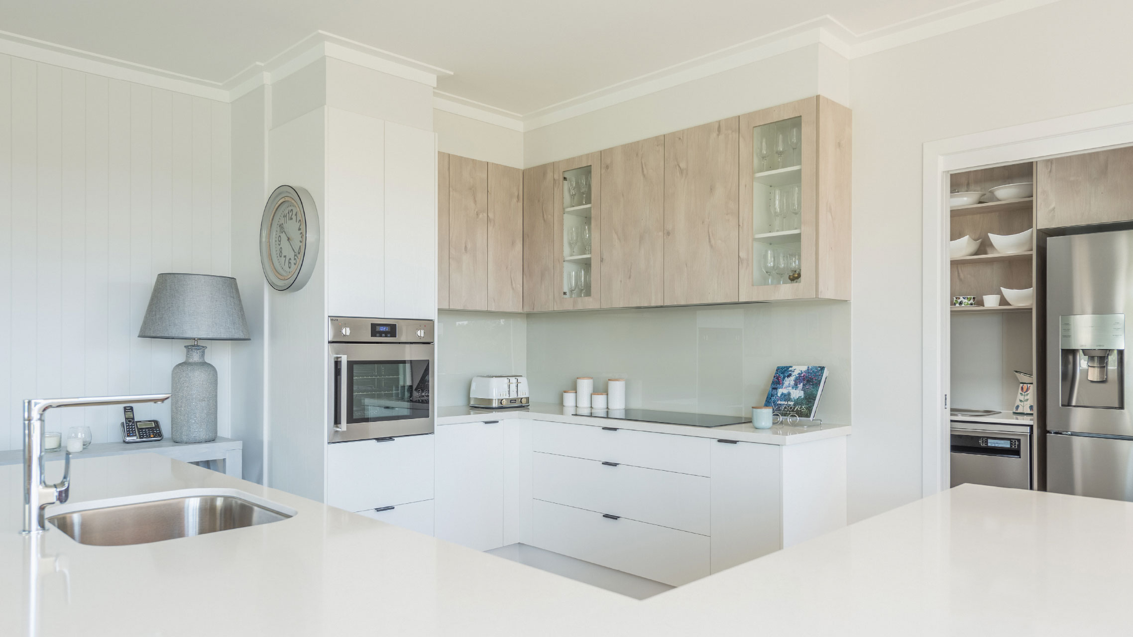 White Glass Splashback