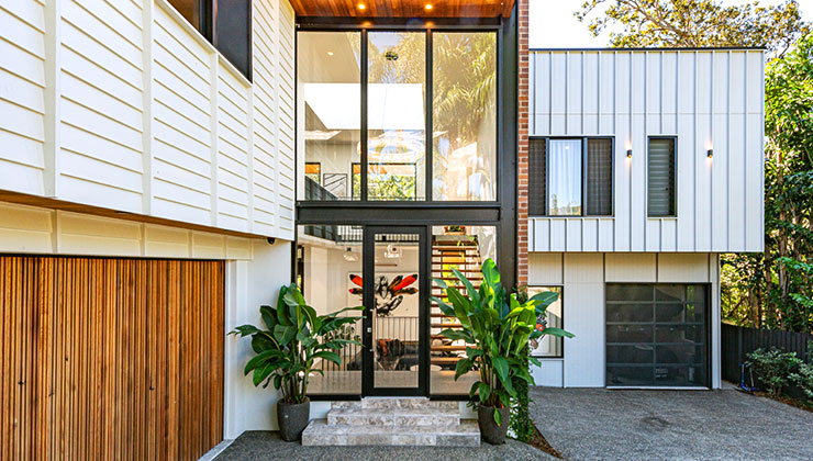 Architectural house in Paddington Brisbane