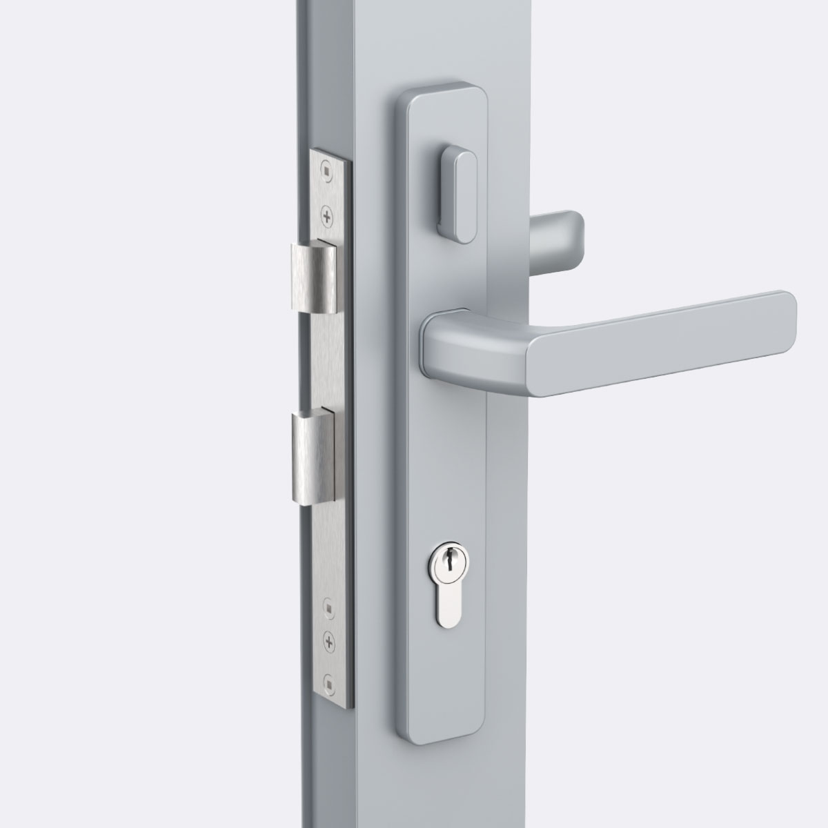 Square lever handle