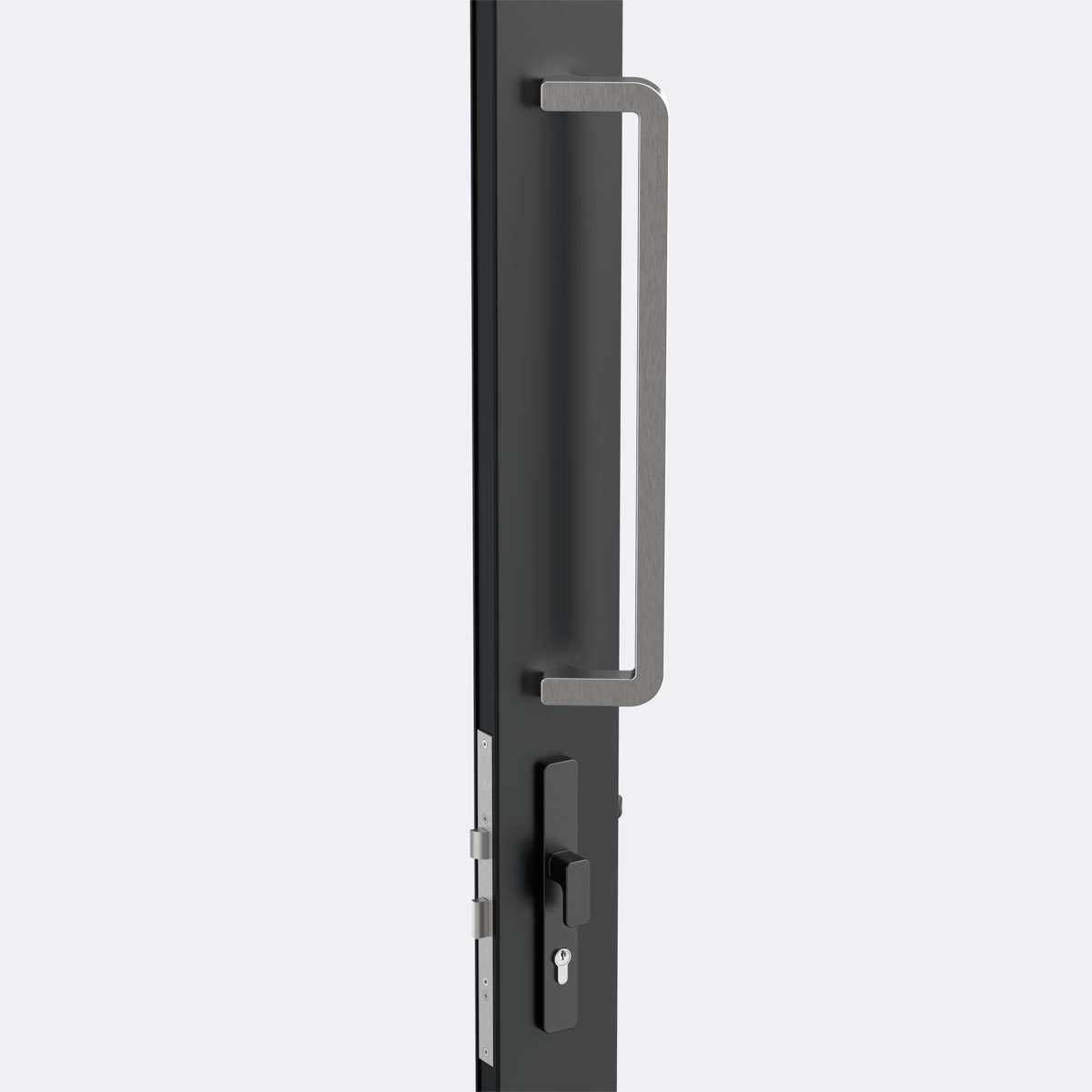 Architectural offset door handle