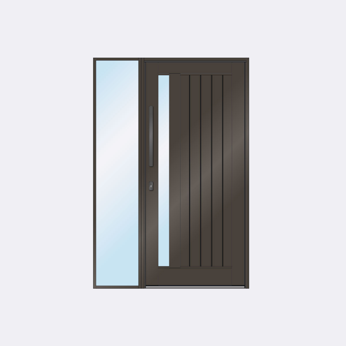 External Front Door with sidelite