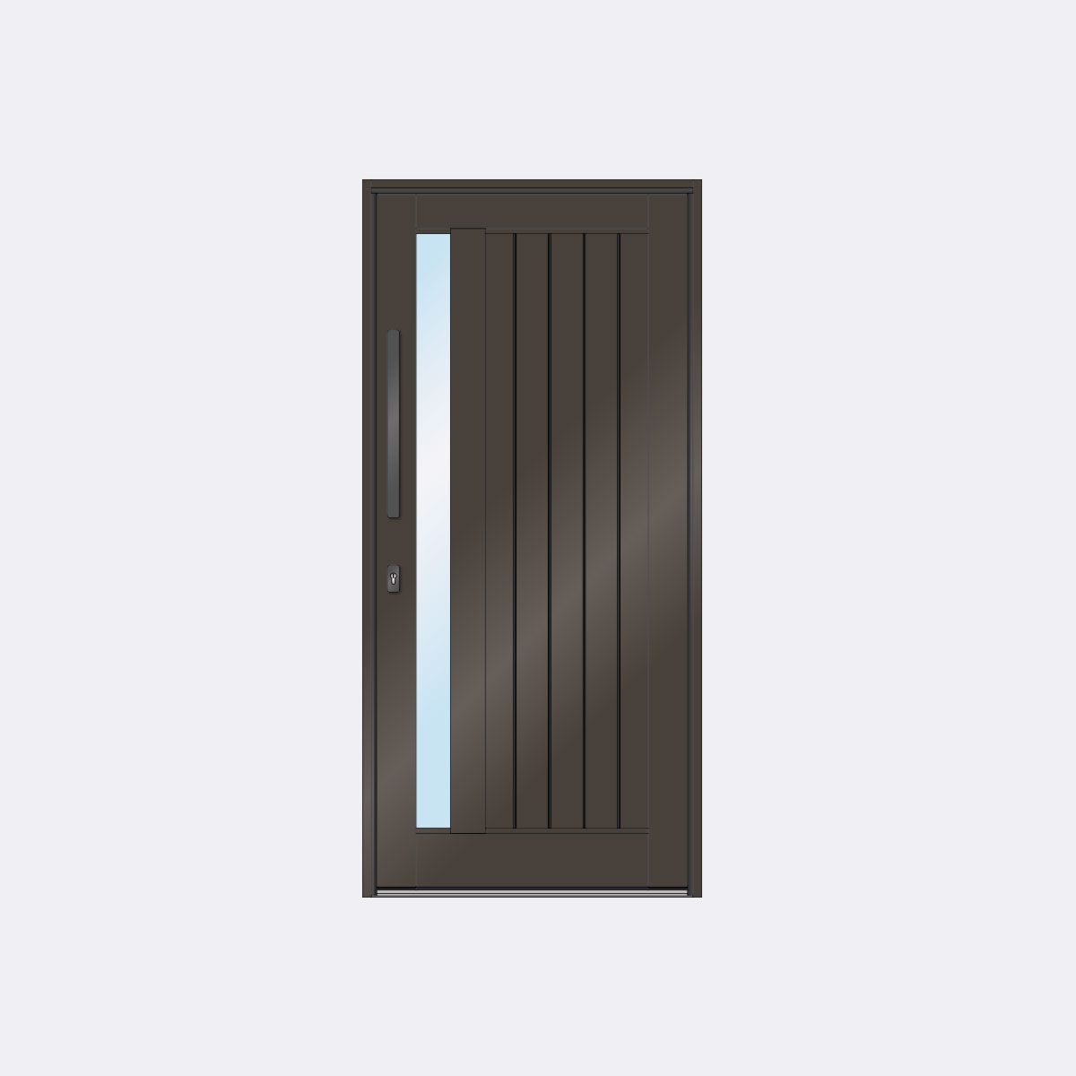 Front Door with glass panel