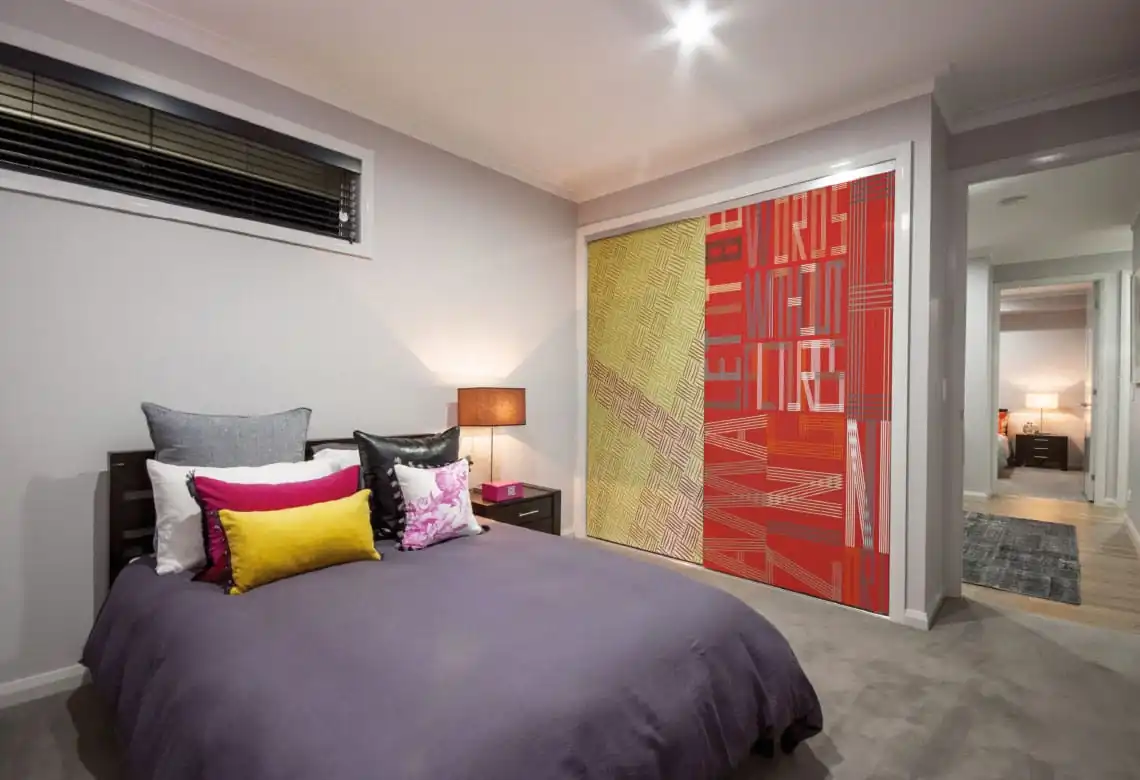 Sliding Wardrobe Doors with image glass