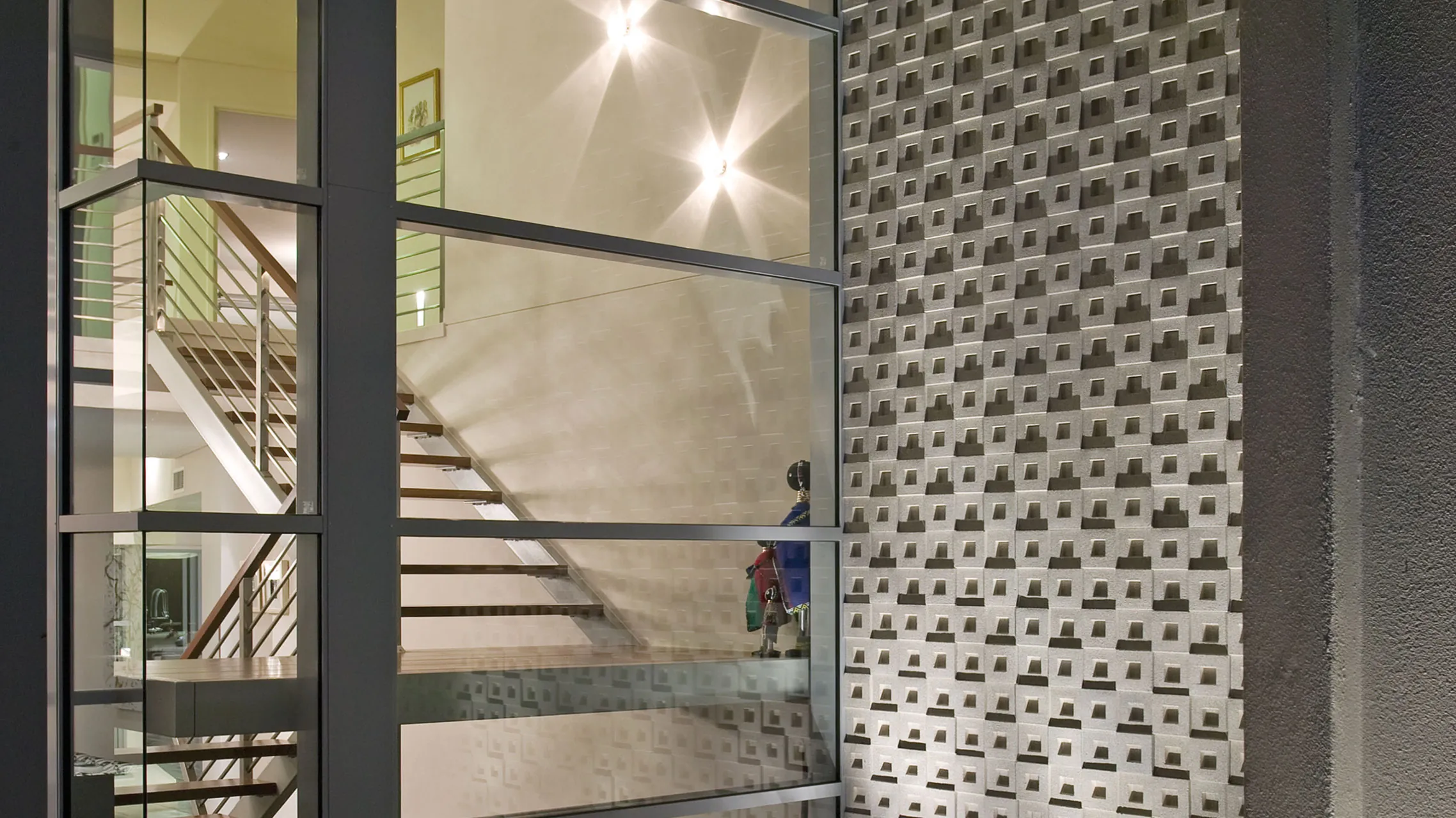 Ultra Silver Aluminium Commercial Fixed Windows installed in a house