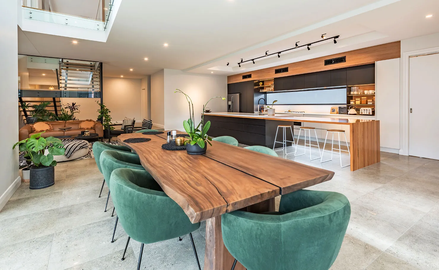 Contemporary Kitchen and Dining Room
