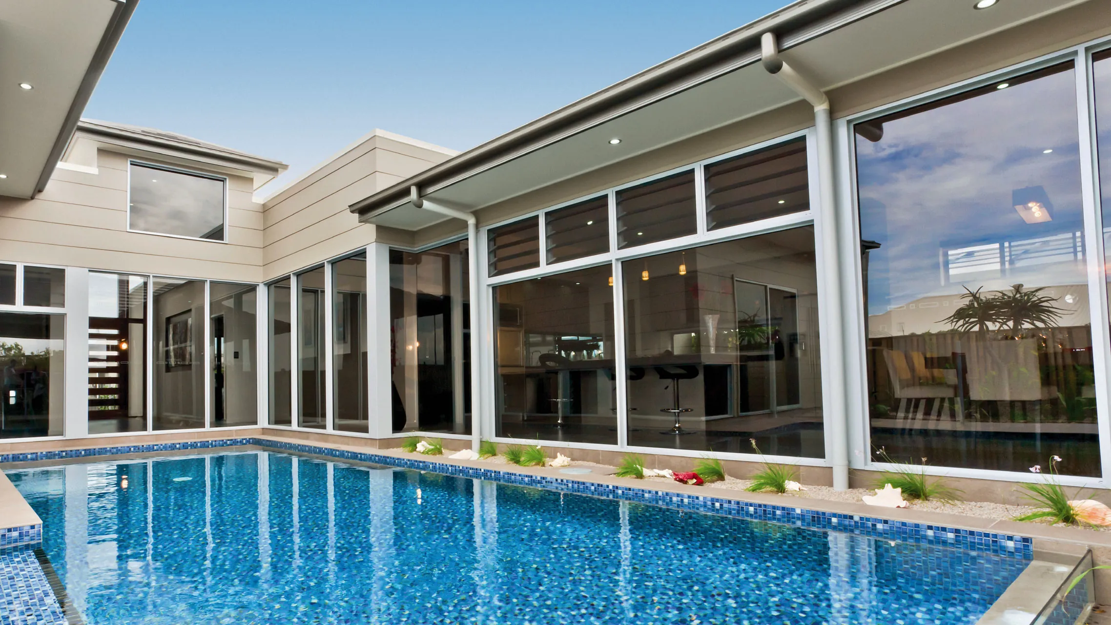 Fixed Windows with grey glass