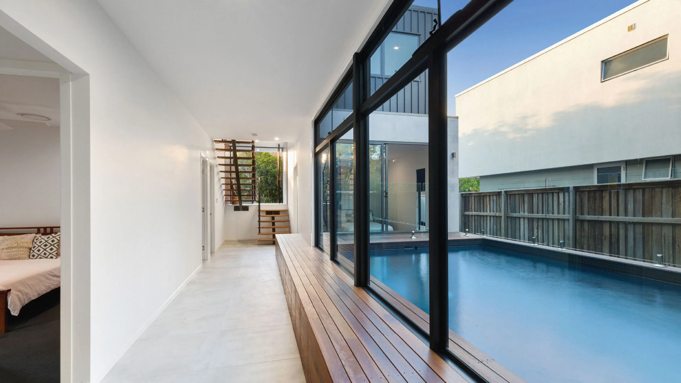 Four Large Aluminium Windows next to each other
