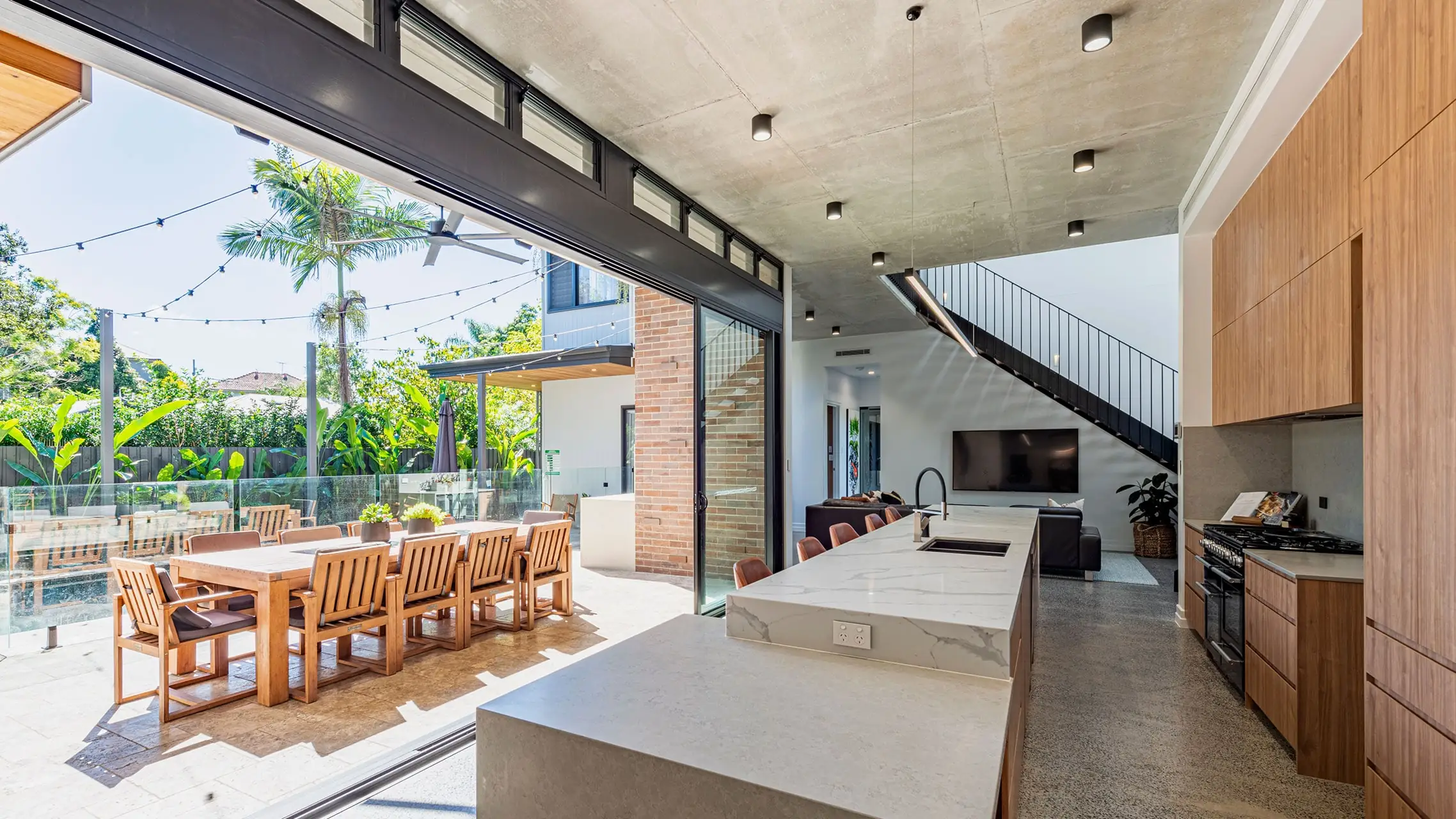 Large Sliding Door in the kitchen