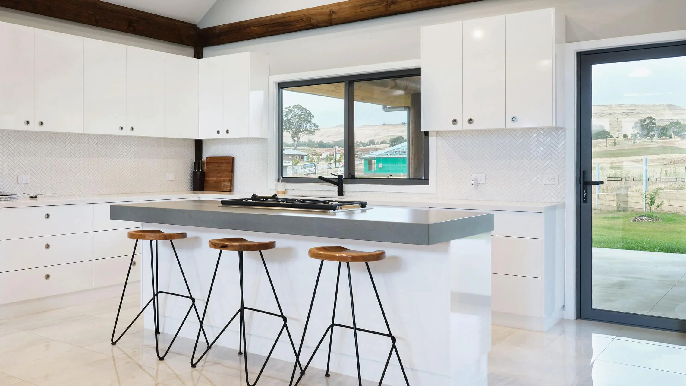 Sliding Window above kitchen bench