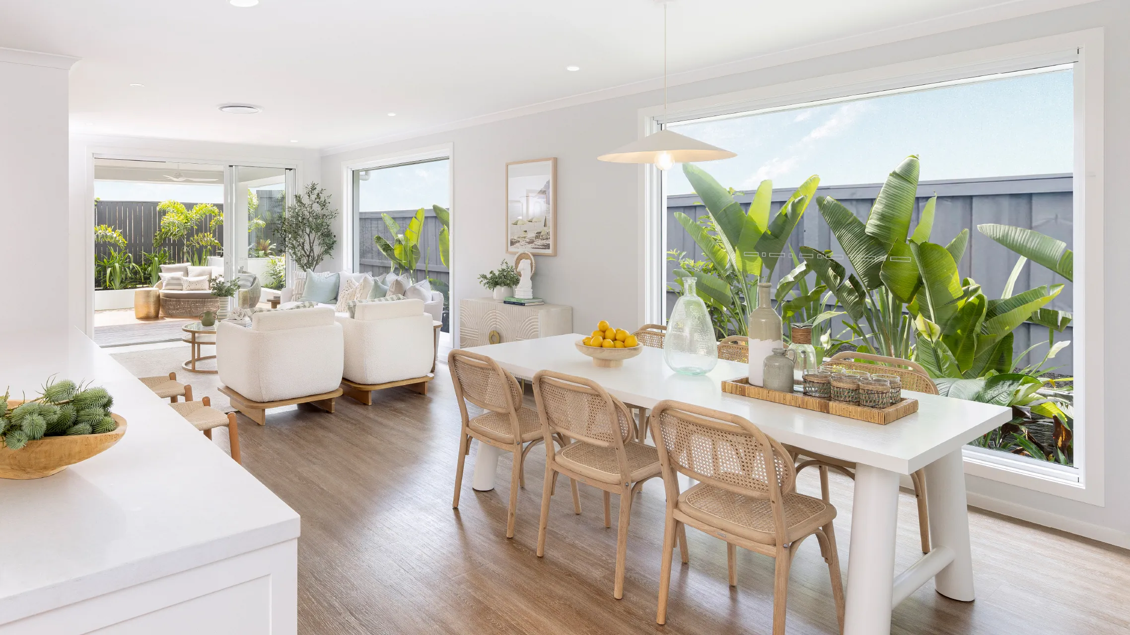 Two Large Fixed Windows in dining and living room