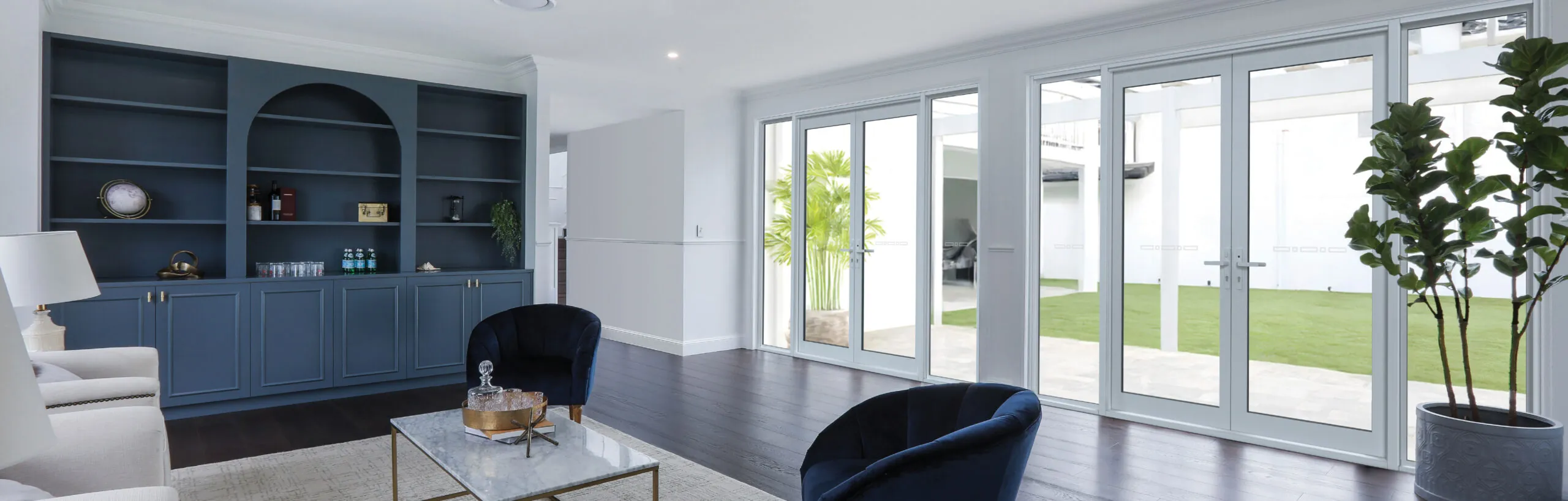 White Aluminium French Doors