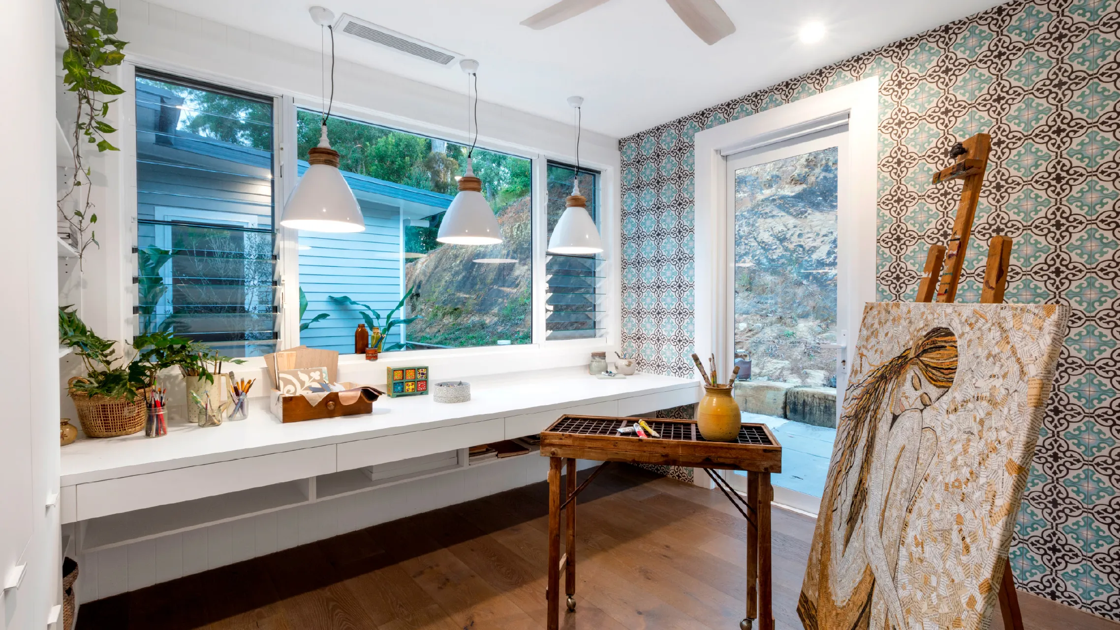 white-french-door-louvre-windows